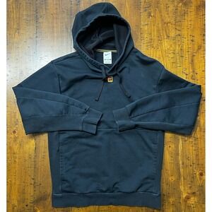 Nike Hoodie Mens Small Black Court Heritage Dri FIT Tennis Sweater Stretch Gym